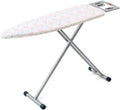 Une table de repassage comprend une partie textile en coton avec une hauteur reglable