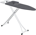 Decouvrez une table de repassage avec un espace pour poser le fer avec une partie textile en coton