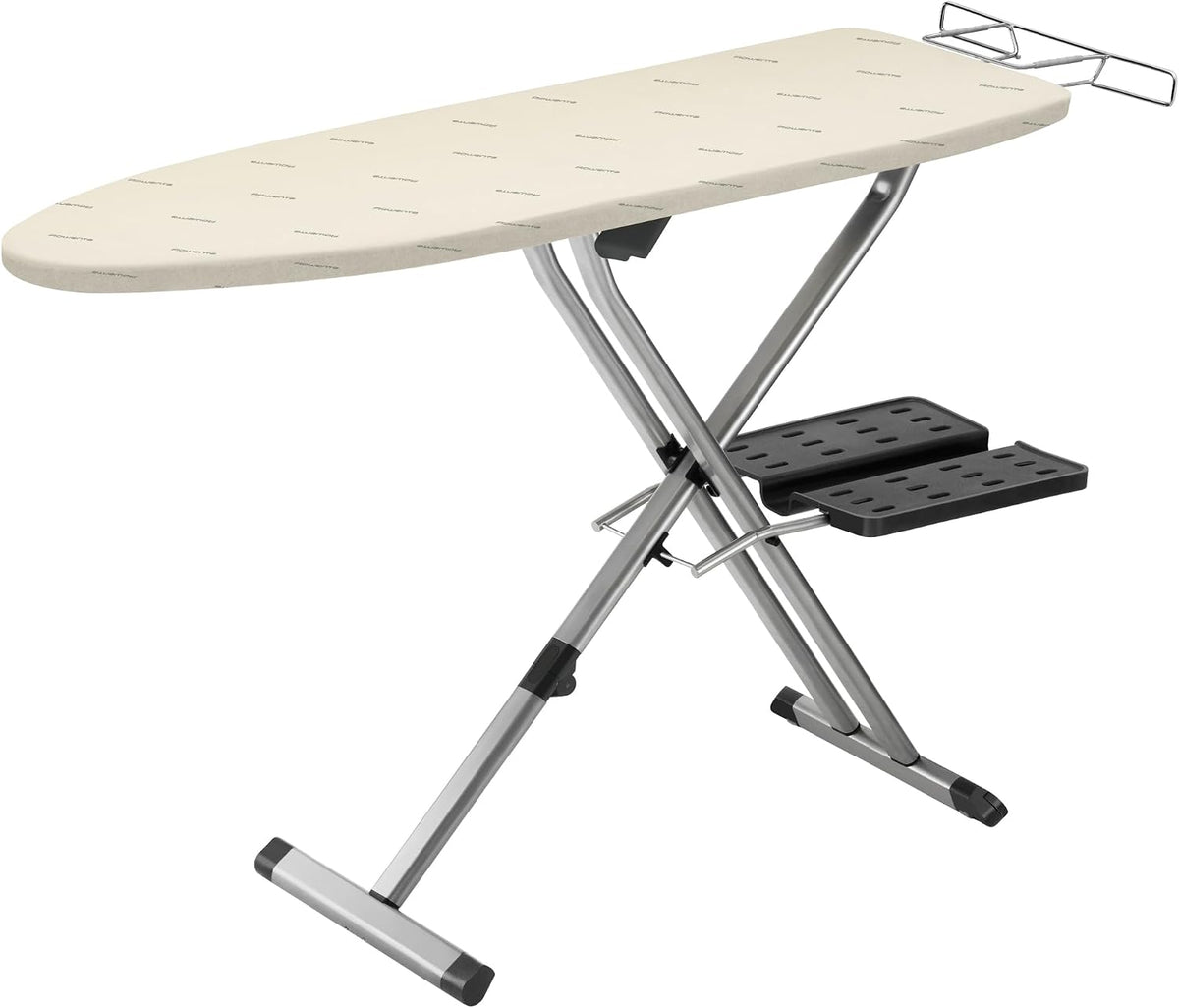 Choisissez cette table de repassage qui se deplace sur roulettes avec un support pour le fer