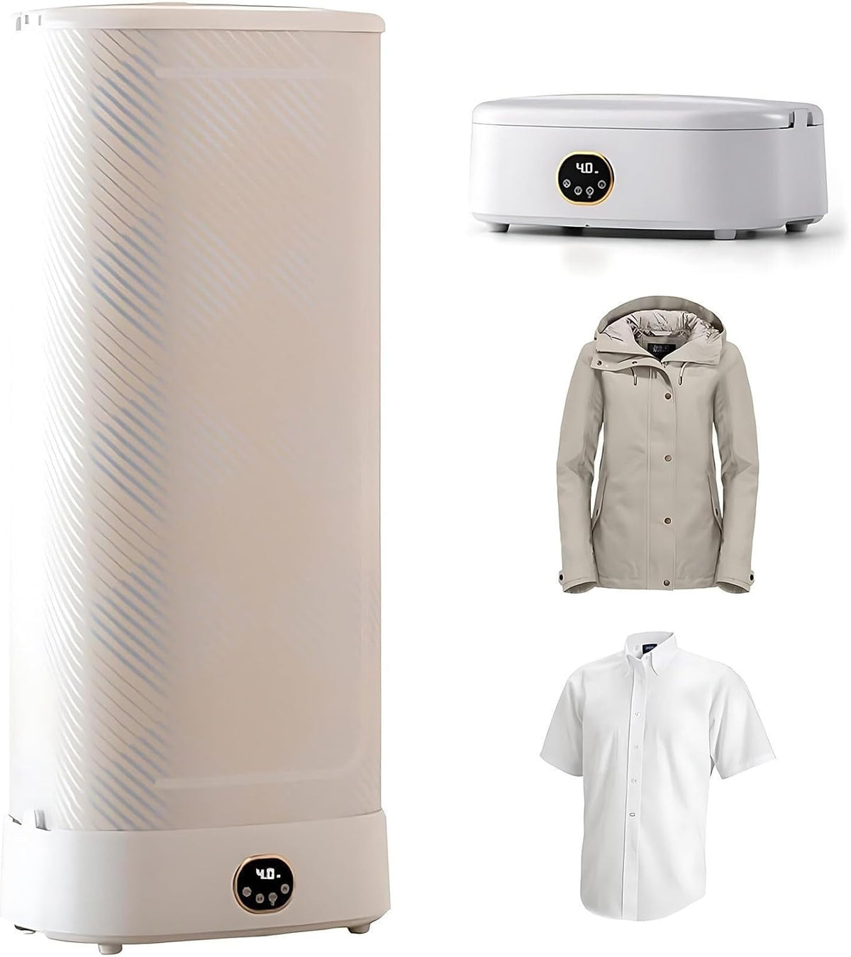 Ce mannequin de repassage combine une structure pliante avec un format compact