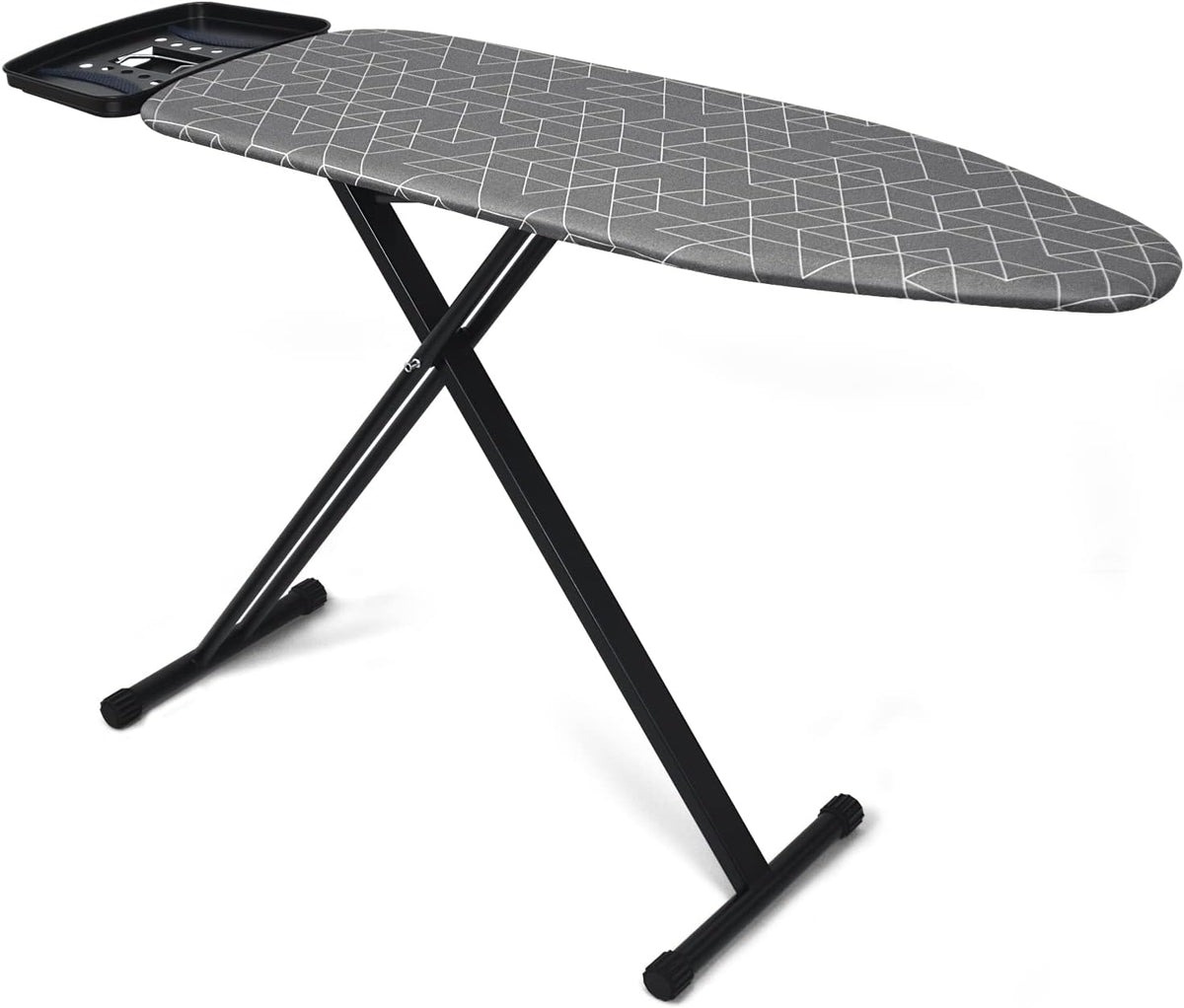 Choisissez cette table de repassage a surface permeable a la vapeur en coloris gris